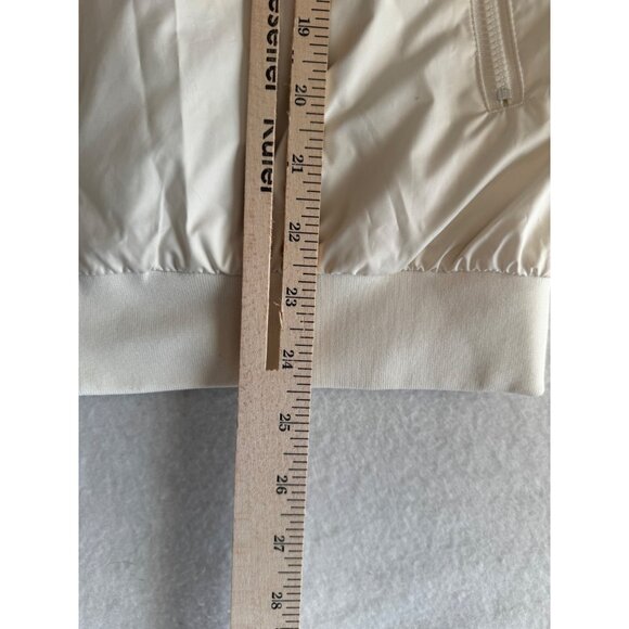 Nike Windrunner Womens Jacket Large Cream Full Zip Hoodie Running Jacket - Picture 11 of 12